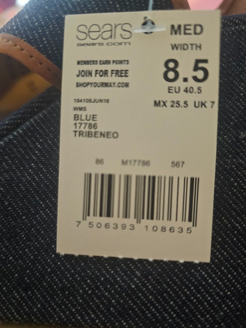 CARLO ROSSETTI Denim & Leather Wedged Sandal Sz 8.5 - Picture 4 of 4